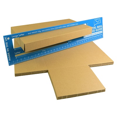 1000 x Brown PIP DL Size Maltese Cross Large Letter Cardboard Boxes 220x110x20mm